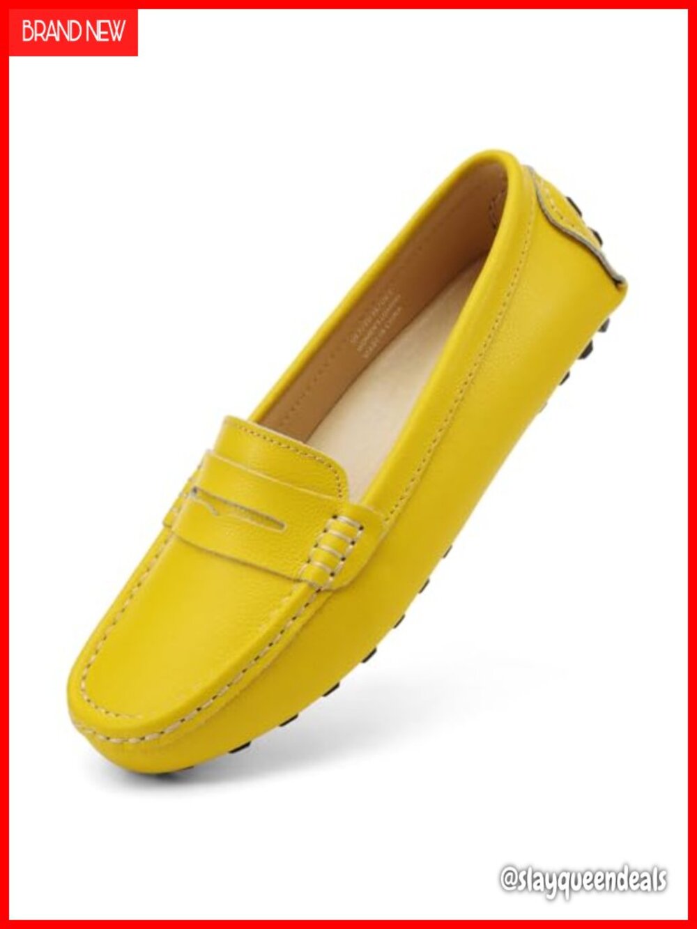 Artisure Women's Leather Penny Loafers Slip-On Walking Flats Mocs